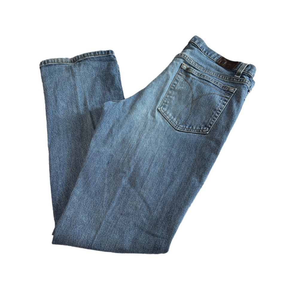 Calvin Klein Jeans Bootcut Womens 12 Blue Excellent Y2K Low Rise Denim